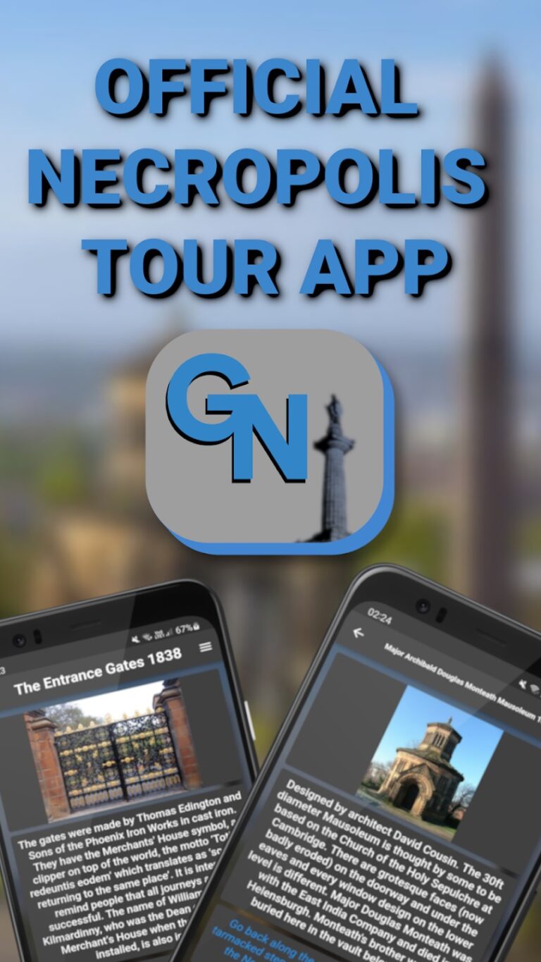 glasgow necropolis tour app